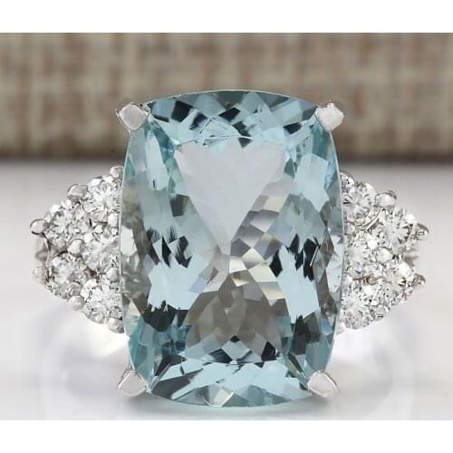 Luxury Gorgeous Women Jewelry Champagne/Light Blue Zircon Bridal Rings for Wedding Engagement Ring Set Gifts