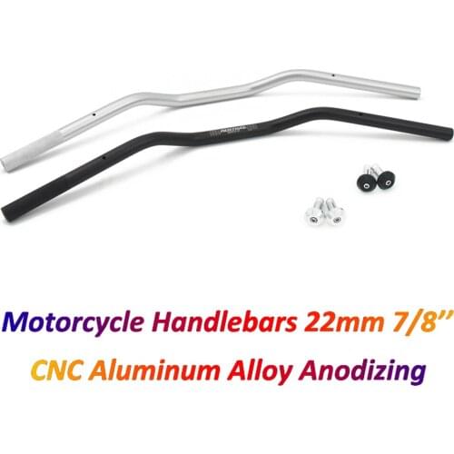 Motorcycle Renthal Handlebar 22mm Motorbike CNC Aluminum Alloy Handle Bar for Scrambler Cafe Racer TRK 502 R6 Z80 Steering Wheel