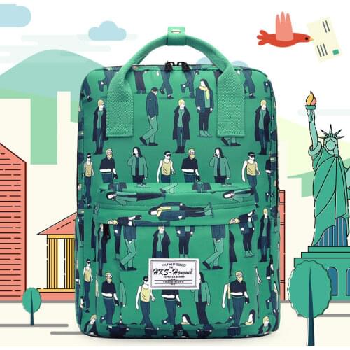 School bag female high school student Harajuku ulzzang junior high school student trend male backpack computer backpack