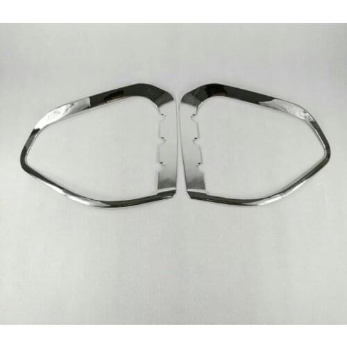 Car Styling For Ford Kuga Escape 2013 2014 ABS Chrome Front Fog Lamp Cover Trims Foglight Bezel Decoration 2Pcs Auto Accessories