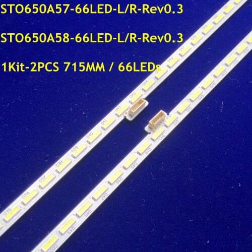 LED Backlight STO650A57_66LED STO650A58_66LED_L/R_Rev03 For XBR-65X850E KD-65X8500E KD-55X8000E P-394V-0 306084 056380310061R721