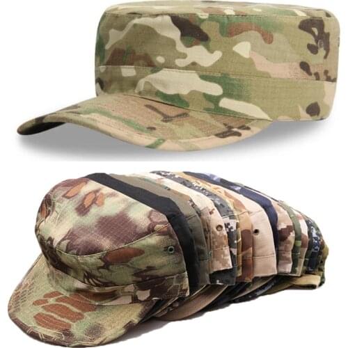 Tactical Blank Plain Camo Fitted Hats Mens Army Military Camo Caps Baseball Desert Digital Camouflage Cap Women Soldier Hat Gear