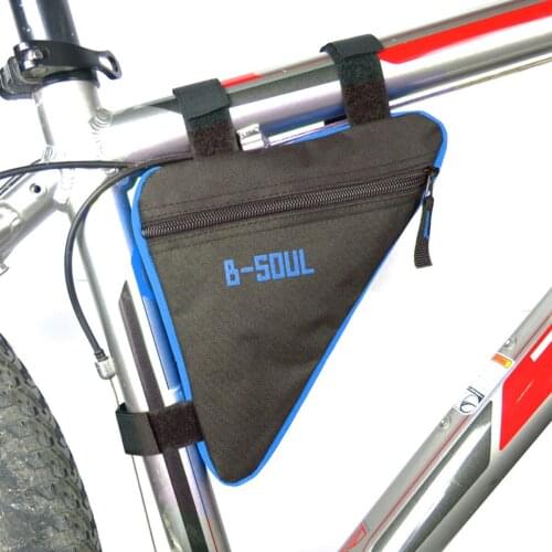 Bicycle Triangle Bag Mini Oxford Smooth Zipper Adjustable Paste Firmly Riding Equipment Accessories