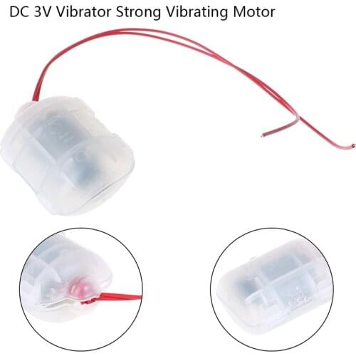 1PC R260 DC 3V Or 12V Vibrator Strong Vibrating Motor With Translucent Shell For DIY Massager Frog Feeding