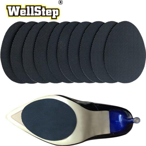 WELLSTEP 5Pairs Shoe Sole Grip Non Slip Sole Pad Women Men Shoe Repair Care Sole Heel Grip Protector Anti Skid Self Adhesive