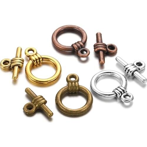 20Pcs/Lot Alloy Gold Bronzer Color OT Clasops Connectors For Necklace Hand Chain Jewelry Findings Making Accessories