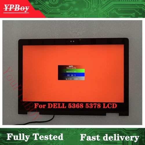 13.3 inch For DELL Inspiron 13 5368 5378 p69g LCD Screen+Touch Digitizer Assembly+FRAME BEZEL B133HAB01.0 NV133FHM-N41 A11 FHD