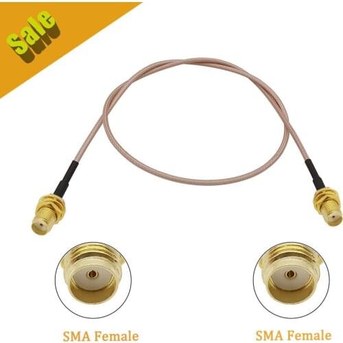 1Piece 1M RG316 SMA Female to SMA Female Jack Nut Bulkhead Pigtail Cable Connector RG316 Low Loss Extension Coax Cable Adapter