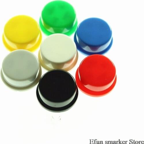 50PCS round Tactile Button caps for B3F-4055 12X12X7.3MM Micro TACT Key SWITCH FOR ARDUINO 12*12*7.3MM 12X12X7.3 SWITCHES