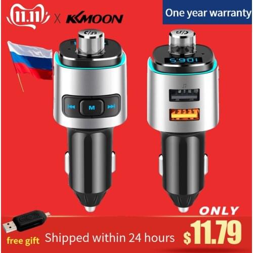 Multi-function Car MP3 Player BT4.2 FM Transmitter Dual Support Hands-free TF Card U Disk Music Play Car Dual USB Car Charger