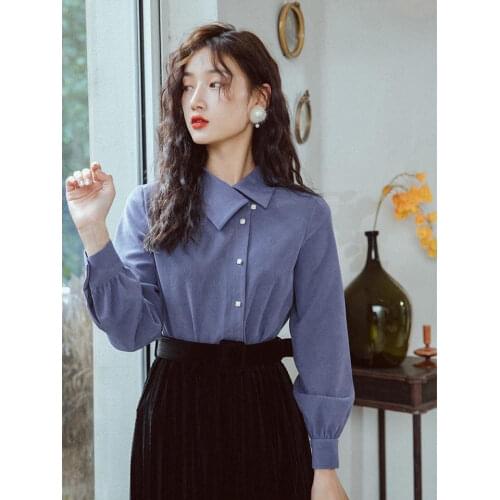 Blouse Women Shirt Womens Autumn Winter Long-Sleeved Shirt Top Blusas Mujer De Moda
