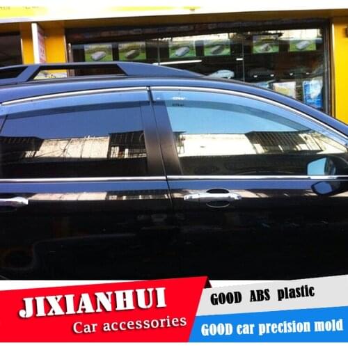 For Honda C-RV Plastic Window Visor For CRV 2006-2011 Vent Shades Sun Rain Deflector Guard 4PCS/SET Car Styling