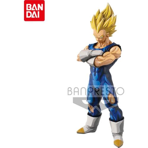 BANDAI Anime Dragon Ball Grandista Super Saiyan Vegeta IV Cartoon Color Doll Model Action Figure Collection Kids Gift Toys