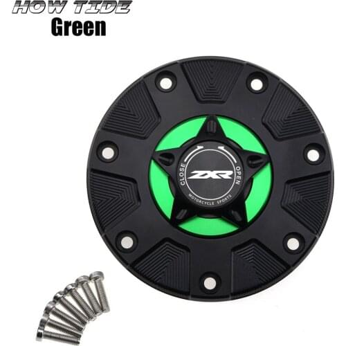 ZXR Gas Fuel Tank Cover for Kawasaki ZXR400 ZXR750 1991-1999 Motorcycle Accessories CNC Aluminum Oil Cap Motorbike
