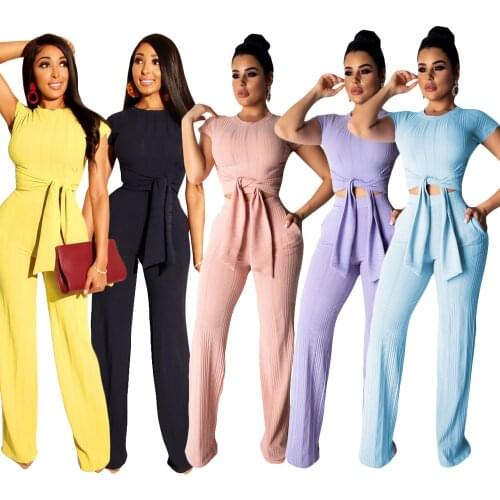 Summer 2020 Plus Size 2 Piece Set Club Outfits For Women Two Piece Set Top And Pants Neon Matching Sets Ensemble Femme