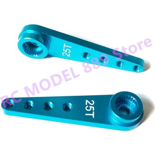 2PCS 37mm 25T Steering Servo Arms For RC Car Boat Futaba HSP Wltoys SCX01 KST JX SPT PowerHD