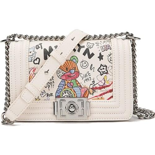 Crossbody bag bolso de dama cuadrado high quality crossbody messenger bag