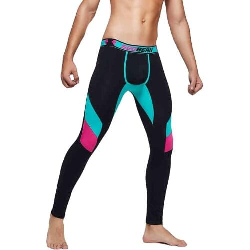 Thermal underwear slim sexy underwear men cotton thermal underwear for men leggins men bottom pants intimo uomo cueca masculina