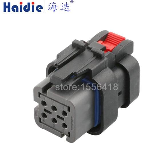 Free shipping 2sets 6pin auto electrical housing plastic wiring harness connector 776433-2