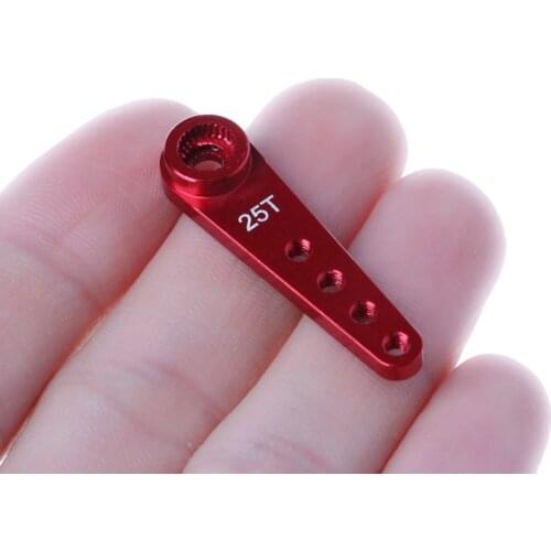 1PC 25T Metal Extension Steering Servo Arm Horn with Screw Set for RC Car Crawler Parts C5AF