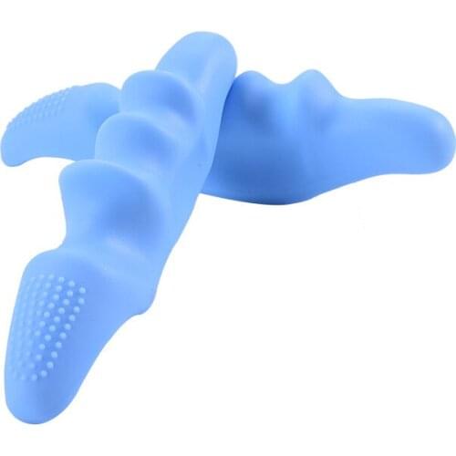 1pcs Silicone Thumb Massager Finger Massage Soft Acupressure Massager Bump Press Equipment Muscle Relaxation Fascial Massager