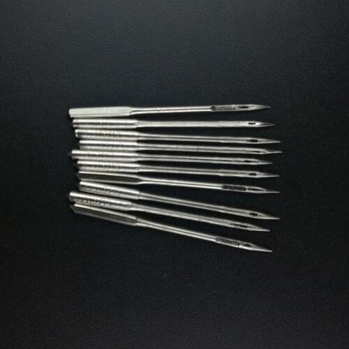 10pcs 100/16 Sewing Machine Threading Needles Metal Craft Tools Accessary Home Fit Slightly Thicker Cloth for Domestic Machine