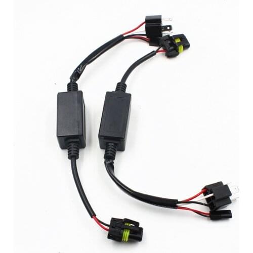 2pc H4 HID Relay Harness HI/LO bi Xenon Wiring Wire 12v auto wire adapter socket connector for h4 bi-xenon hid kit