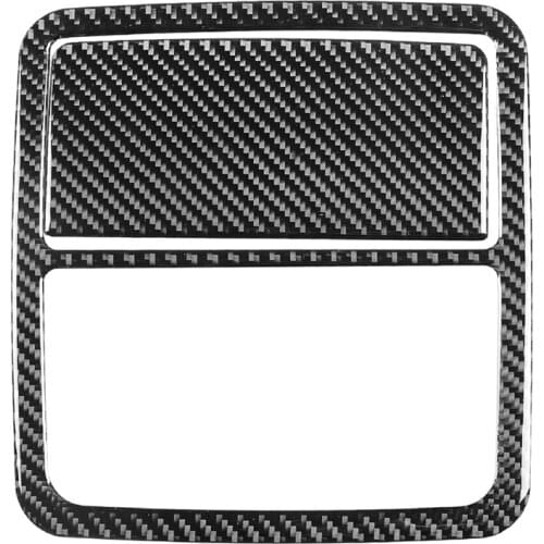 2Pcs Soft Carbon Fiber Car Interior Front Reading Light Panel Decor Cover Trim Frame Fit for Toyota RAV4 2006-2012