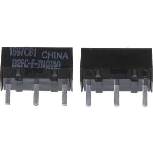 2Pcs Original OMRON Mouse Micro Switch D2FC-F-7N 20m for Logitech RAZER