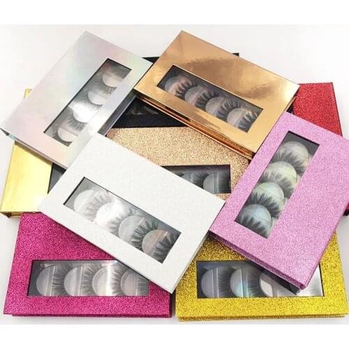 5 Pairs 25mm Lash Books 3D Strips Mink Eyelashes Diamond Eyelash 3D Real Mink Lashes Vendor Custom Lash Book Packaging