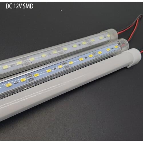 5pcs*50cm Factory Wholesale DC 12V SMD 5730 5630 LED Hard Rigid Strip Bar Light Aluminium shell +pc cover LED Bar Light 5730