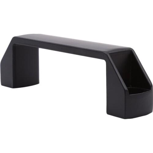 90mm/120mm/180mm Aluminium Alloy Square Kitchen Cabinet Pull Handles And Knobs Black Furniture Handle For Kitchen Cabinet Drawer