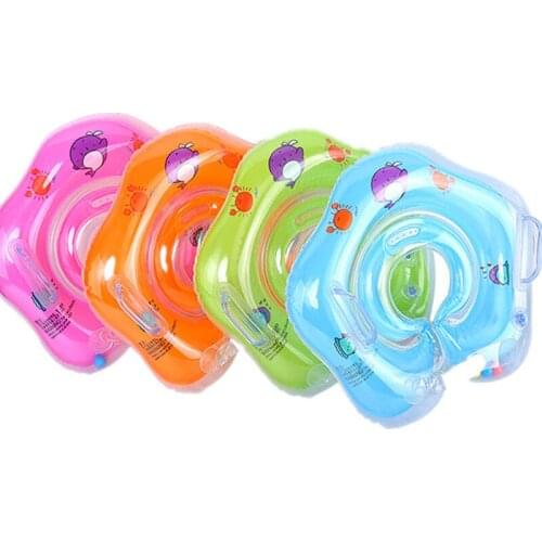 Citgeett Swimming Baby Accessories Neck Tube Safety Infant Float Circle Bathing Inflatable Flamingo Water