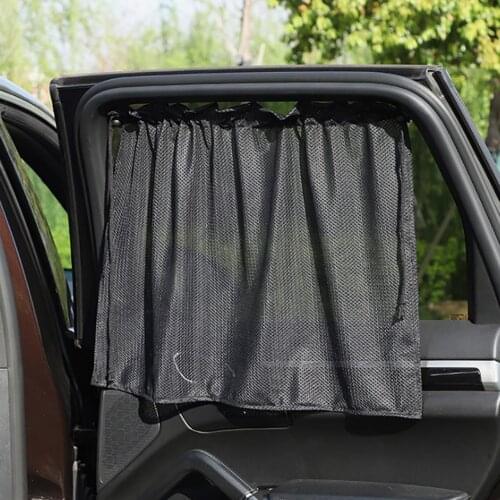 Car Sun Shade With Suction Cup UV Protection Car Curtain Auto Window Sunshade Side Window Mesh Sun Visor Summer Window Film 1pcs