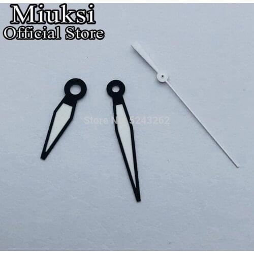 Miuksi black white watch hands luminous hands fit Miyota 8215 821A 8205 Mingzhu DG 2813 3804 Seagull 1612 movement