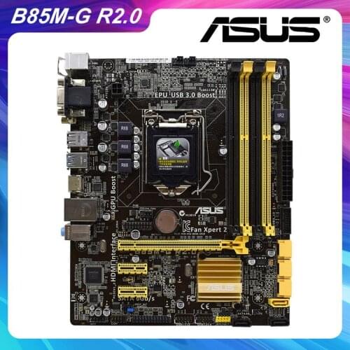 For Gigabyte GA-B75M-D3H LGA 1155 motherboard used pc DDR3 32GB VGA DVI B75 B75M Core i7/ i5/i3 Original Desktop Motherboards