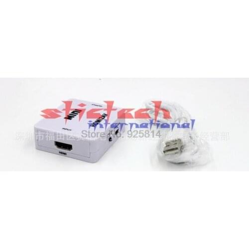 By dhl or ems 200pcs HDMI to AV/CVBS L/R Adapter 1080P HDMI2AV Support NTSC and PAL Output AV TO HDMI TO AV