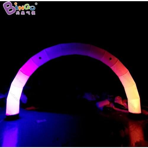 Hot sale 6X3m LED lighting inflatable arch archway for event color change romantic decorative arch for wedding party toy arch