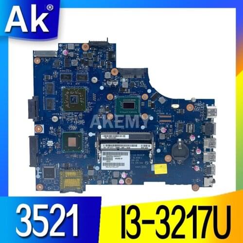 Laptop motherboard For DELL Inspiron 15R 3521 5521 I3-3217U Mainboard CN-0K9PG1 0K9PG1 VAW01 LA-9101P SR0XF 216-0842000