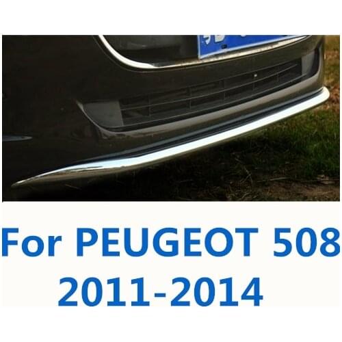 Car styling Front bumper anti-scratch protection strip car shape Exterior decoration car Accessories For PEUGEOT 508 2011-2014