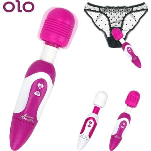 OLO Magic Wand Vibrator Breast Massager Clit Stimulator 30 Mode AV Stick Clitoris Vaginal Massage Stimulation Sex Toys for Women