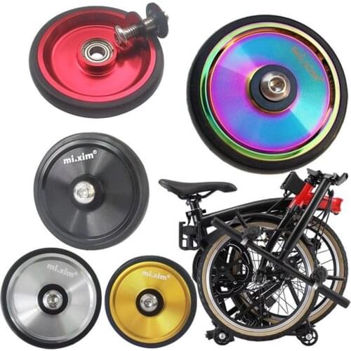 Solid Easy Wheel for Brompton Fancy Easywheel with M6 Installing for