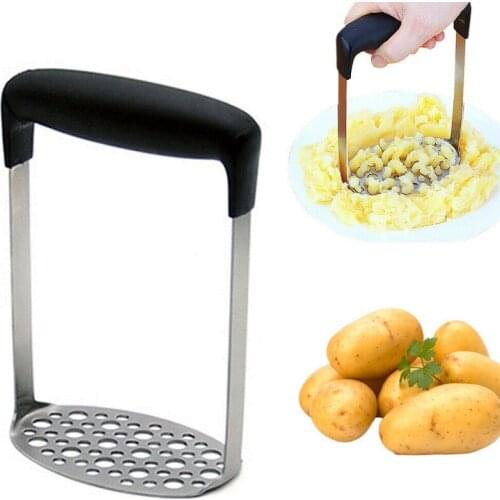 Stainless Steel Hand Held Potato Masher For Smooth Mashed Potatoes Press Crusher Kitchen Fruit Vegetable Tools Potato Ricer