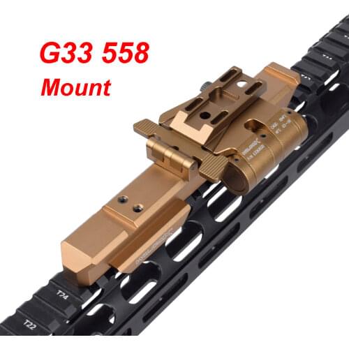 Tactical Airsoft Rifle Handguard Scope Mount For G33 558 Red Dot Sight Fit 20mm Picatinny Rail AR15 M4 Accessories