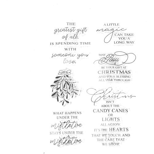 Magic Christmas Transparent Clear Stamp Rubber Stamp DIY Scrapbooking/Card Making/Kids Christmas Fun Decoration Supplies