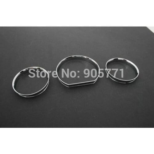 High Quality Chrome Dashboard Gauge Ring Bezel Dial Ring Set for Mercedes Benz W124 Free Shipping