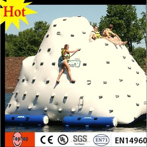 Super quality Inflatable Floating Iceberg, inflatable water park Climbing Mountain Water Games with free shipping