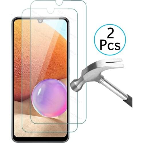 2Pcs Tempered Glass For Samsung Galaxy A32 4G A32 5G A324G A325G Protection Film Sklo Shield Full Cover 6.4inch 6.5inch 2021