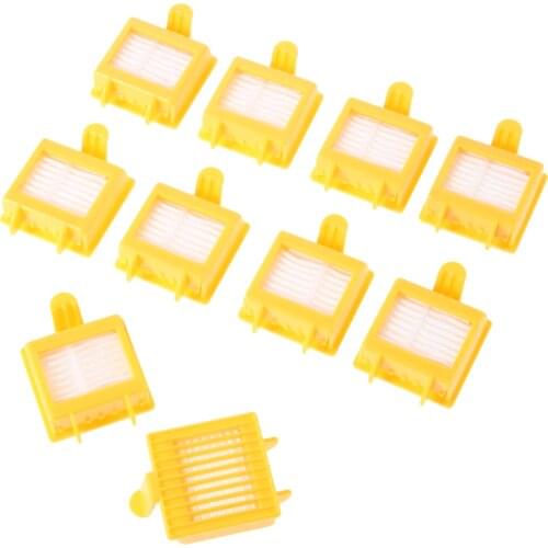 10pcs/set HEPA Filter Fits for Roomba 700 Series 760 770 780 Vacuum Cleaning Robots Replacement Parts 65*45*19mm Accessories