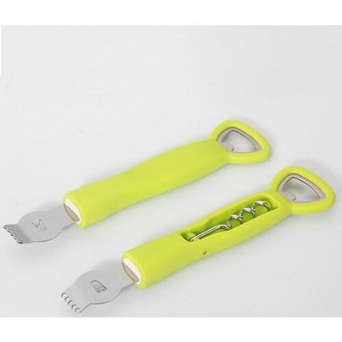 1PC Fruit Peelers Lemon Orange Zester Grater Vegetable Peeler Stainless Steel Grips Lime Zest Peeling Knife Tool KX 189